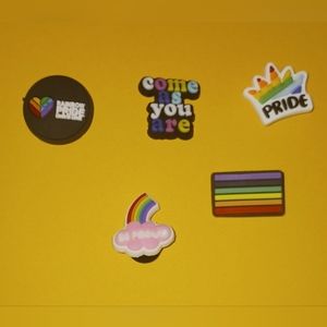 Rainbow Pride Crocs Charms